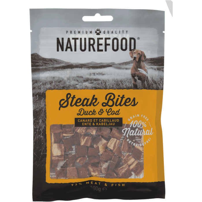 Nature Food Lixoudies Skulou Steak Bites With Duck & Cod 100gr